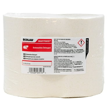 EcoLab SMARTPOWER Dishmachine Detergent, 6101201, 6.5 LB. | 4/Case