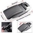 thumbnail image 3 of Armrest Storage Box Arm Rest Rotatable Black for Nissan Versa Tiida Latio 2007-2011, 3 of 11