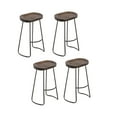thumbnail image 3 of Banji Stool, Solid Wood Stool, Walnut Backless Stool - Set 4, 3 of 4