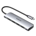 thumbnail image 1 of Adaptador USB C UGREEN HDMI 4K Plata con Lector de Tarjeta y 3 USB 3.0, 1 of 7