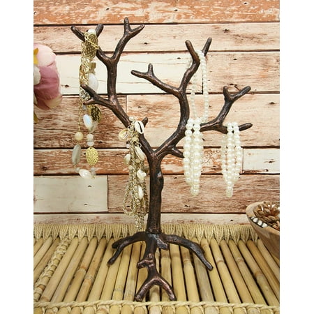 Rustic Jewelry Display Ideas Ebros Rustic Fashion Accessories Jewelry Fall Autumn Barren Tree Display Holder Hooks Stand Metal Cast Iron Sculpture 13.5