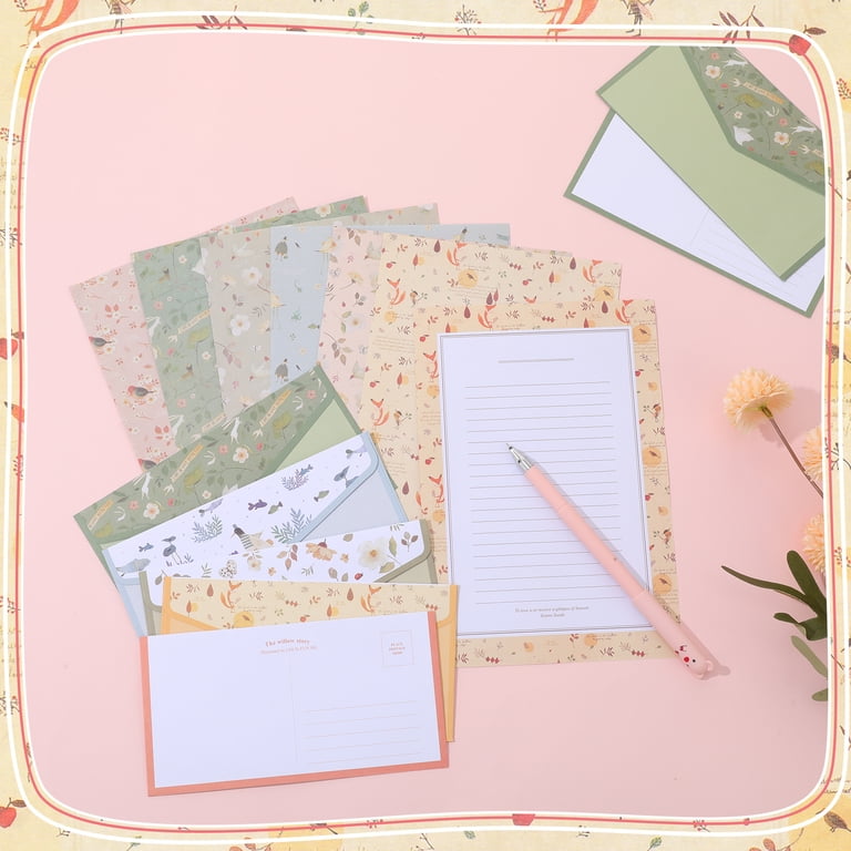 Sixwipe Stationery Set, 36 Sheets & 18 Envelopes, Floral photo 4