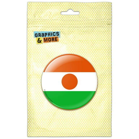 Niger National Country Flag Pinback Button Pin Badge
