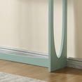 thumbnail image 5 of Kings Brand Furniture Olive Console Table – Wood Rectangular Entryway Table with Sculptural Open-Loop Legs, Modern Accent Table for Living Room or Hallway (Blue), 5 of 5