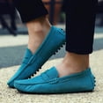 thumbnail image 2 of asdoklhq Men's Casual Shoes Wide Width On,Summer Men's Slip-On Peas Shoes Wild Suede Comfortable Casual Breathable Shoes, 2 of 8