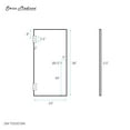 thumbnail image 5 of Voltaire 24 x 58 Frameless Pivot 3/8 in. (10mm) Ultra Clear Tempered Glass Tub Door with Nickel Brushed Hardware, 5 of 6