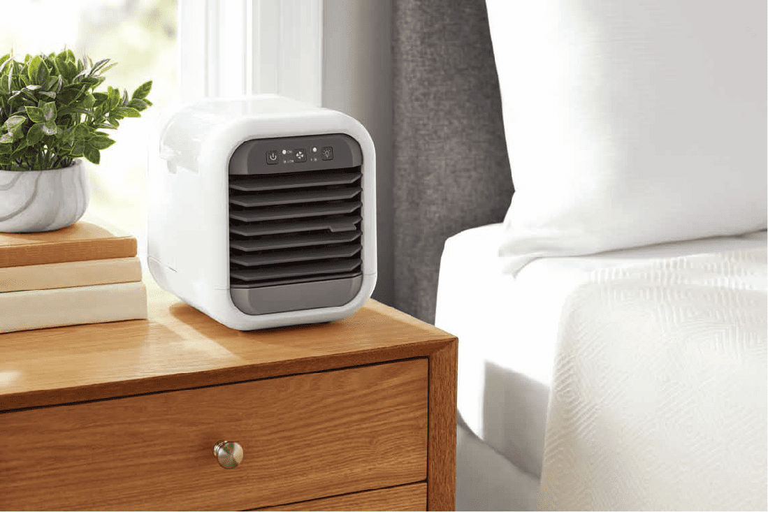 Mainstays Personal Space Mini Air Cooler, White, Model DG1912W