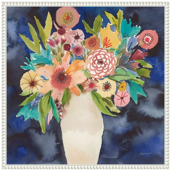 Amanti Art Floral Beauty IV Framed Canvas Wall Art Print