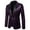#332-Purple, variant on Men's Fashion Solid Color Long Sleeved Lapel Sequin Breasted Suit JacketFeatures: It is made of Gift
