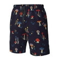 thumbnail image 5 of Kll Mushrooms3 Men'S Casual Summer Beach Shorts Hawaiian Shorts With Pockets-Xx-Large, 5 of 9