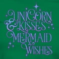 thumbnail image 3 of CafePress - Unicorn Kisses And Mermaid Wishes Women's Value T Shirt - Women's Traditional Fit Dark T-Shirt, 3 of 4