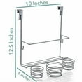 thumbnail image 2 of Home Intuition Hair Styling Station Organizer, Over the Cabinet Door (Silver), 2 of 7