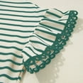 thumbnail image 5 of Summer Tops for Women Striped Intarsia Round Neck Short Sleeve T Shirt With Lace Up Edges For Women Warm Compression Shirt Plain Athletic Shirts Medium Womens Hoodie Womens Long Sleeve Green XL, 5 of 7