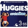 Huggies Overnites Nighttime Baby Diapers, Size 3, 66 Ct