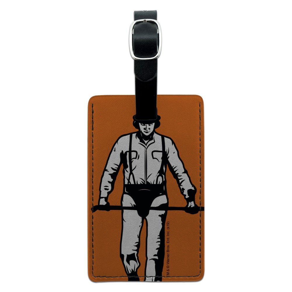 A Clockwork Orange Alex Character Rectangle Leather Luggage Card Suitcase Carry-On ID Tag - image 1 of 8