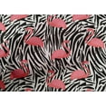 thumbnail image 5 of oneOone Tissu Polyester Spandex Pêche Foncé Flamant Rose Matériel de Robe Tissu Imprimé Tissu au Mètre 56 Pouces de Large, 5 of 5