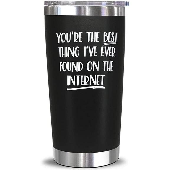 Gifts for Him,Anniversary Romantic Gifts for Him Boyfriend,Funny Birthday Thanksgiving Gift for Him Her,Valentines Day Gifts for Him Boyfriend Men,Coffee Tumbler Gifts for Husband,20 OZ