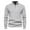 J01#Grey, variant on Mens Quarter Zip Pullover Sweaters Fashion Casual Long Sleeve Stand Collar Sweater Half Zipper Slim Fit Knitted Polo Sweaters Fashion Golf Sweaters