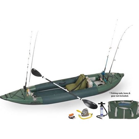 UPC: 0023634084123 | Sea Eagle 385FTA FastTrack Angler Series Inflatable Kayak Deluxe Solo Package
