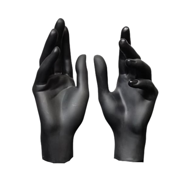 Sonducket 2 uds modelo de manos femeninas maniquí multifuncional mano simulada amplia aplicación Base de exhibición que muestra la decoración Ropa, zapatos y accesorios Miscelánea Negro Un par
