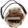 thumbnail image 4 of LinYooLi Women Small Hollow Out Straw Woven Cross-body Bag Top-handle Bag Drawstring Bucket Bag, 4 of 6
