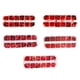 thumbnail image 4 of Guardurnaity Nail Wraps Sticker DIY Crafting Etiquetas de manicura ultrafinas Pulido de tamaño mixto Copos de brillo profesional de suministros Juegos de manicura cuatro Conjunto rojo Guardurnaity CE012446-04B, 4 of 6