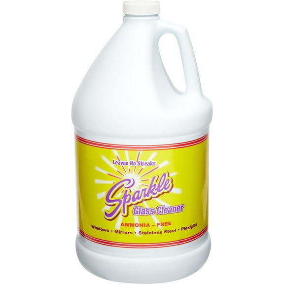 A J Funk & Co 20500 Sparkle Glass Cleaner, Original Purple Formula, 1-Gallon Refill Bottle Case of 4