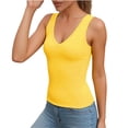 thumbnail image 2 of SwiftWear Women's V-Neck Sleeveless Summer Basic Tank Tops Casual Going Out Tops Low Back Everyday Layering & Outerwear, 2 of 6