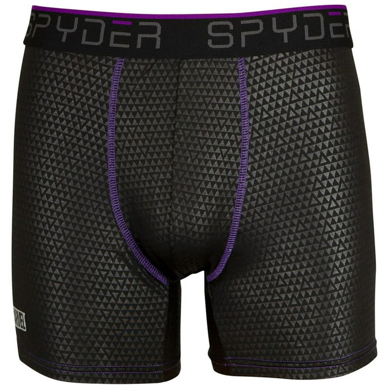 Black Panther Spyder Performance Sports Boxer Briefs 3-Pair Pack-Large  (36-38) 