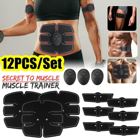 ABS Stimulator Toning Belt, EMS Abdominal Muscle Trainer Toning Belt Smart Training Body Building Ab Core Toners Home Workout (Best Workout For Ripped Abs)