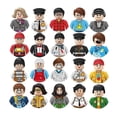 thumbnail image 3 of Bricks Toy Building Blocks Plastic Minifig Toy Small Ninja Doll Chicken Eating Police Style Couple Wedding Random Gifts, 3 of 6