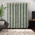 thumbnail image 6 of LFEEY Blackout Curtains with Lining Insulated Room Darkening, Leaf Print, 52x84 inches, 2 panels, 6 of 6