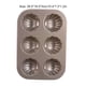 thumbnail image 4 of Injueey Molde antiadherente con forma de concha para hornear pasteles de 6 cavidades, utensilios para hornear de acero al carbono, bandeja para Herramientas y accesorios para hornear, 4 of 6
