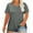 *Gray, variant on CENGNIAN Women's Plus Size Short Sleeve T-Shirt,Ladies Summer Loose Crewneck Basic Tee,Solid Casual Basic Tops For Women,Light Blue,Size XXL