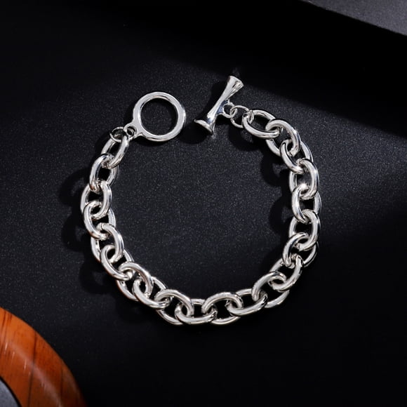 Alloy Bracelet Danhjin 925 O Shape Chain Bracelet Stylish and Elegant Jewelry for Men and Women Perfecting Holiday Gift Jewelry