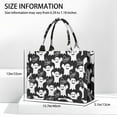 thumbnail image 3 of Large Capacity Tote Bag,Smiling Ghosts Halloween Pattern Handbag Fashion Luxury Tote Bag,15.7"x13"x 5.1" Inches,Laptop Compatible, 3 of 6