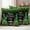 Green Gold Black, variant on St. Patrick's Day Outdoor Waterproof Pillow Covers, Spring Lucky Shamrocks Green Gnomes Plaid Decorative Square Throw Pillowcase Sofa Cushion Sham for Patio/Couch/Chair, 16"x16" 2 Pack