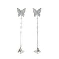 thumbnail image 2 of Daisyyozoid Long Simple Fashion Silver Size Butterfly Jewelry, 2 of 9