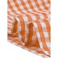 thumbnail image 5 of DARING DIVA Plus Size Plaid Round Neck Short Sleeve Midi Dress 4X Orange, 5 of 6