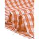 thumbnail image 5 of Vestidos de cuadros de mujer plus size Agnes Orinda, estilo vintage de los años 50, con capas, cuello redondo, manga corta, casual de verano, midi, color naranja, talla 1X, 5 of 6