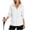 White, variant on TAGOLD Womens Winter Hooded Casual Outwear & Jackets Solid Color Zip Up Hooded Loose Long Sleeve Casual Outer Top With Side Pockets For Daily Street Outdoor Office Wear