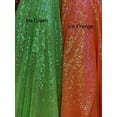 thumbnail image 3 of Glitz Sequins on Mesh, Non-Stretch, Sells by the Yard from Sal Tex Fabrics, Iridescent Orange, 3 of 3