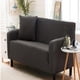 thumbnail image 1 of Funda De Sofá Universal Muebles Funda Antideslizante Estiramiento Tejido 1/2/3 Plazas Loveseat gris oscuro Soledad Cubierta de sofá hecha punto, 1 of 7
