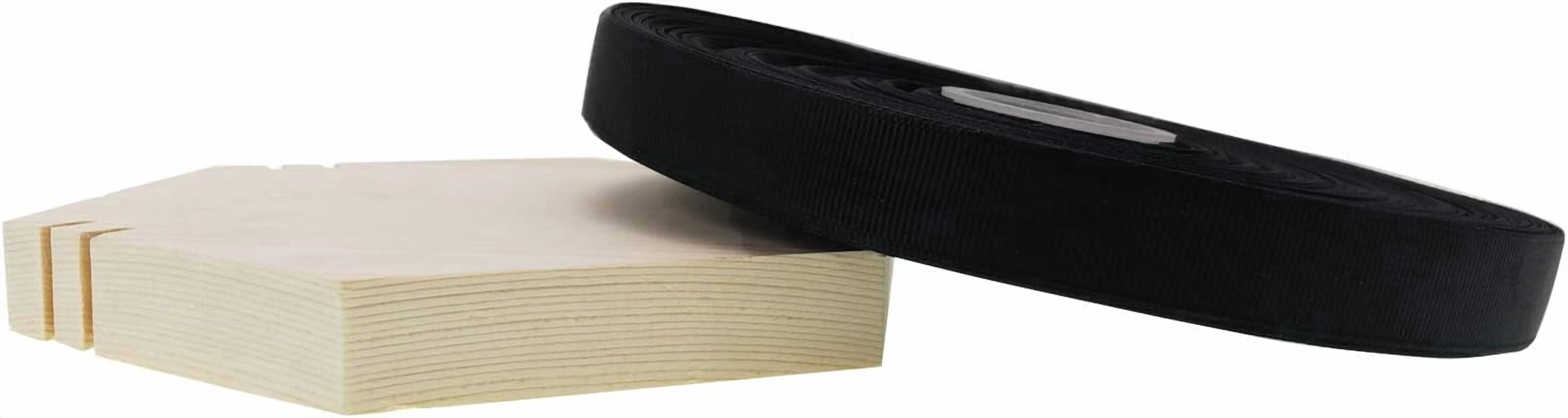 Jesep One Roll 100 Yards Solid Grosgrain Ribbon Boutique Gift Wrapping Package Ribbon, DIY Crafts Bow Hair Headband Accessories Assorted Ribbon, Black
