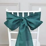 BalsaCircle 5 Polyester Chair Sashes Bows Ties Peacock Teal - Walmart.com