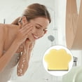thumbnail image 5 of Unique Bargains 1 Pc Reusable Sponge Face Scrubber for Removing Makeup 5.31"x4.33" Gray Yellow, 5 of 5