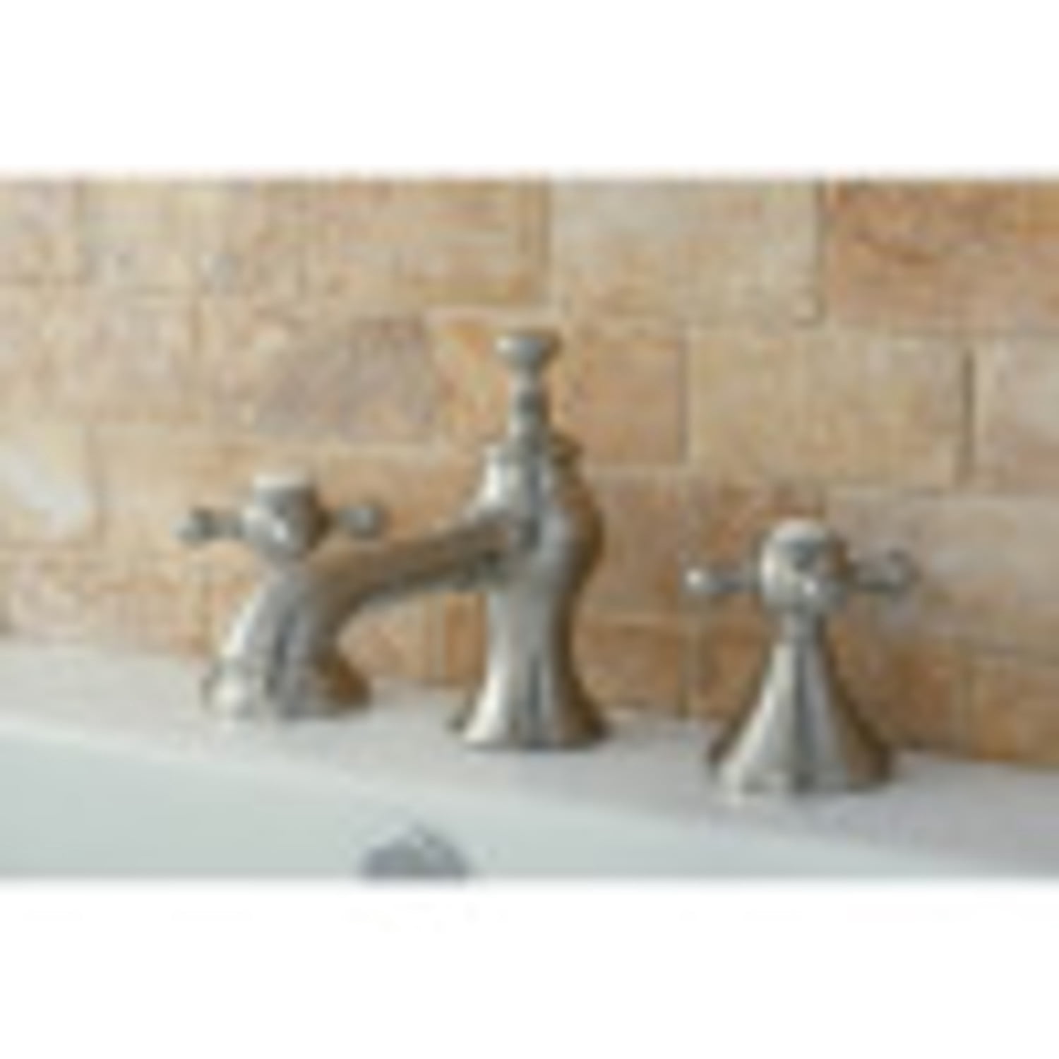 Kingston Brass KC7068BX 8 in. Widespread Bathroom Faucet, Brushed Nickel
