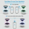 thumbnail image 3 of Bluetooth Portable Speaker - True Wireless Stereo with LED Light Show, White, 3 of 5