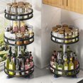 thumbnail image 5 of 360-Degree Rotating Seasoning Rack Non-Slip Carbon Steel Storage Tray for Storage Tank Seasoning Kitchen Parts C, 5 of 5