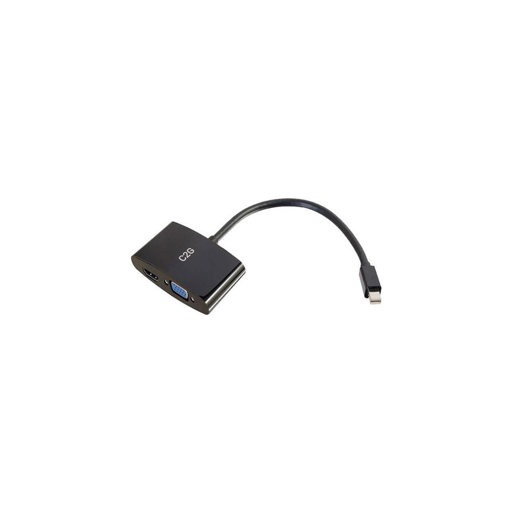 C2G 28271 8in Mini DisplayPort Male to 4K HDMI or VGA Female Adapter
